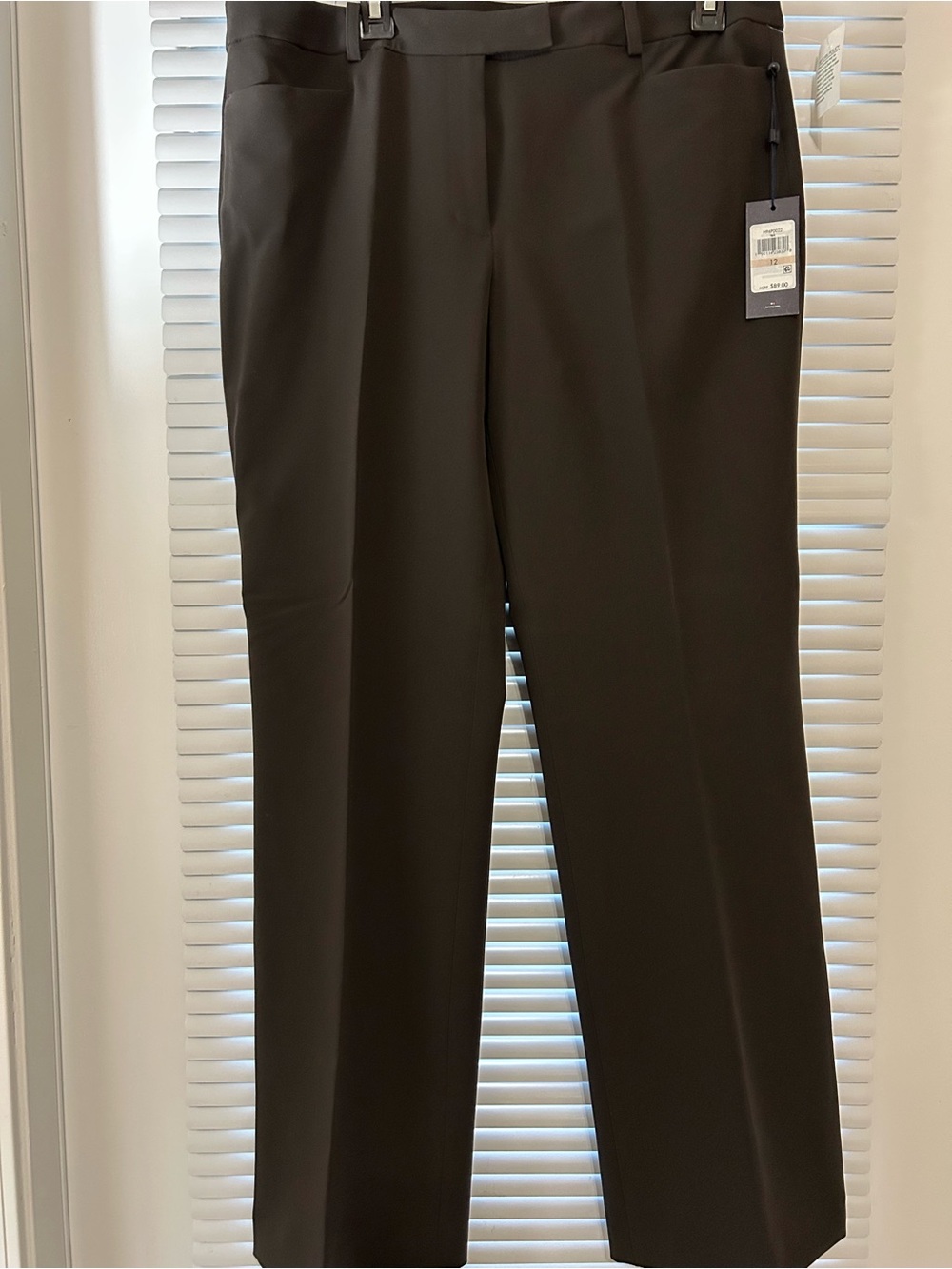 NEW! Tommy Hilfiger Women's Dark Brown Boot Leg Trousers - Picture 4 of 6